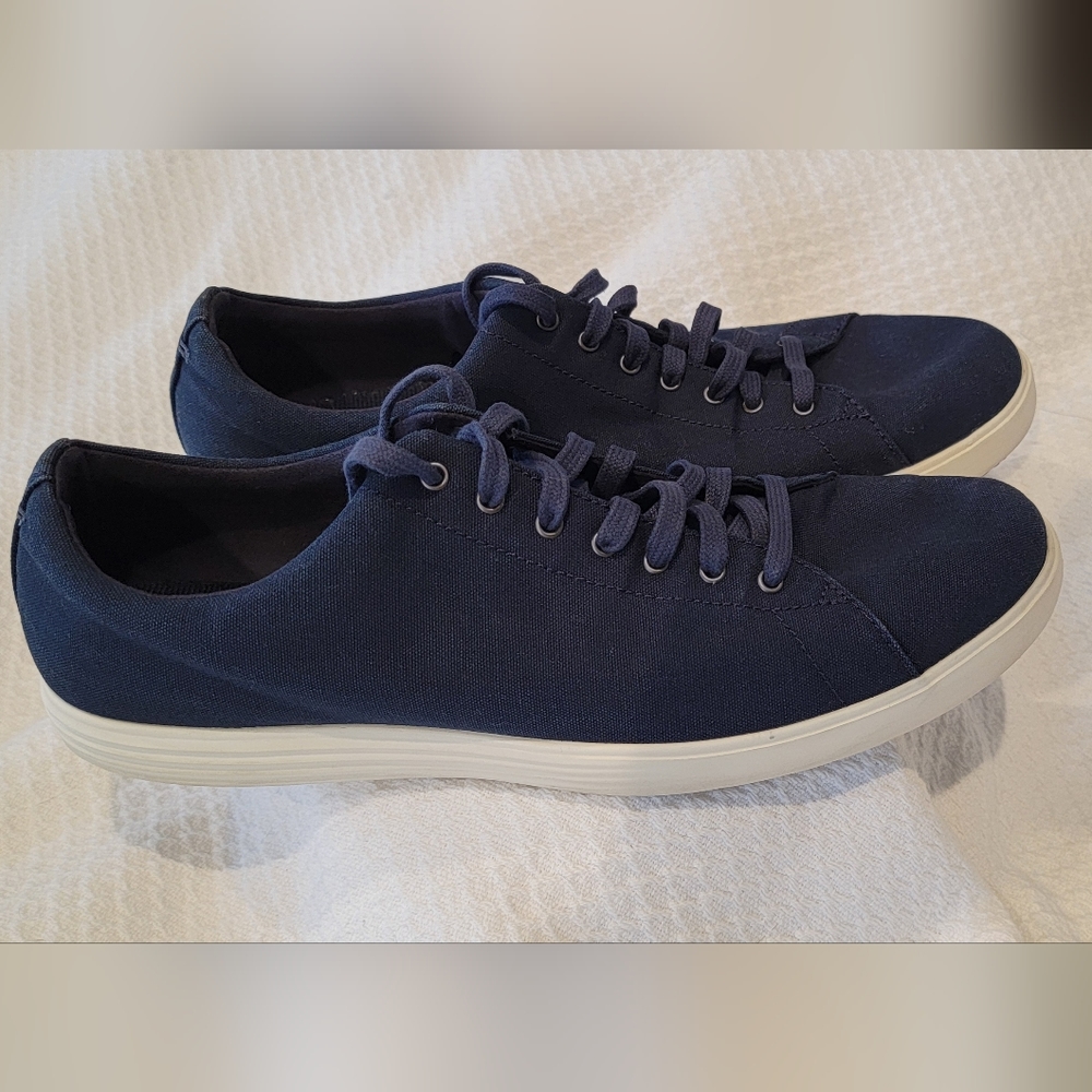 Cole Haan Navy Canvas Sneakers - Men's Size 12